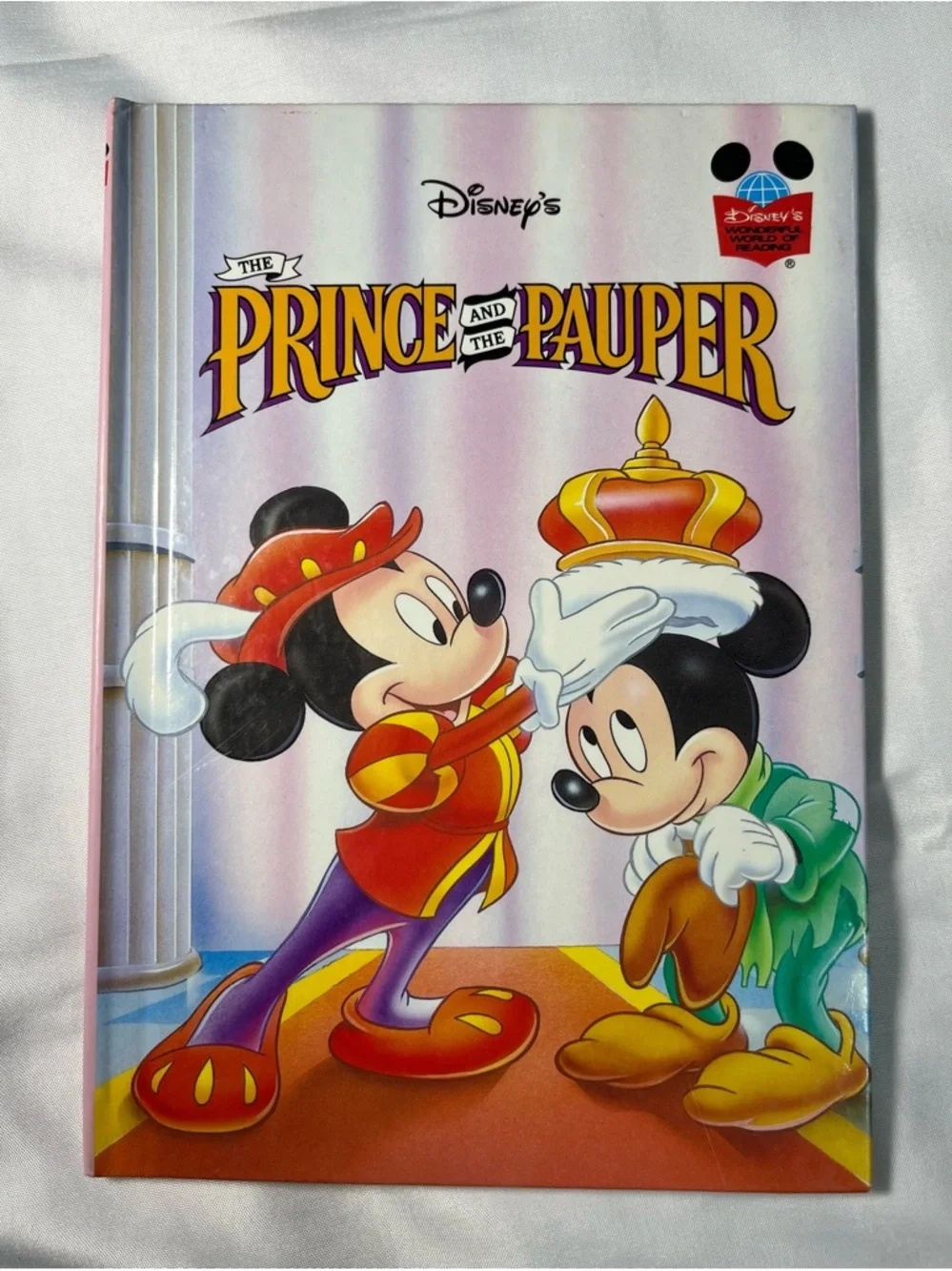 Disney Prince and the Pauper 1993 Hardcover Teddy Slater WDW Reading Book